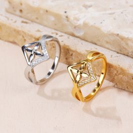 TC073 Nhẫn nữ titan LV (Size 6-7-8)