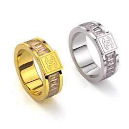 TC090 Nhẫn nữ titan thời trang Chanel