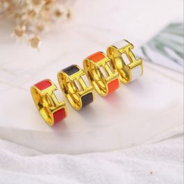 TC147 Nhẫn titan hiệu hermes 8mm (Size 5-6-7-8)