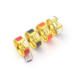 TC147 Nhẫn titan hiệu hermes 8mm (Size 5-6-7-8)
