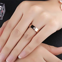 TC161 Nhẫn titan cartier dấu cộng (Size 5-8)
