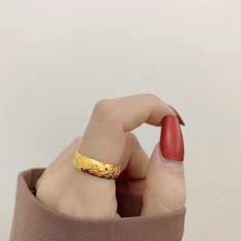 TC188 Nhẫn titan LV bảng mo tròn 5ly (Size 5-6-7-8-9)