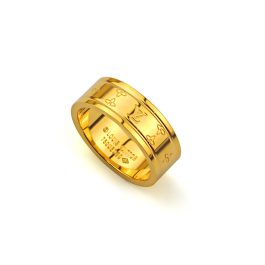 TC191 Nhẫn titan thời trang LV bảng 8mm (Size 6-7-8-9-10)