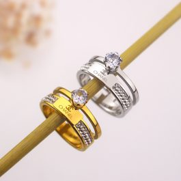 TC244 Nhẫn nữ titan thời trang chanel