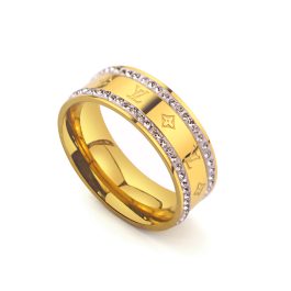 TC252 Nhẫn nữ titan thời trang LV (Size 5-6-7-8)