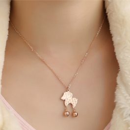 TN018 Dây chuyền titan con cừu