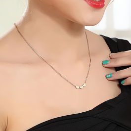 TN054 Dây chuyền titan 3 trái tim