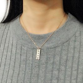TN059 Dây chuyền titan thanh trụ số la mã