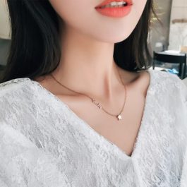 TN067 Dây chuyền titan ngôi sao lucky