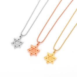 TN149 Dây chuyền titan ngôi sao 2 lớp phun cát