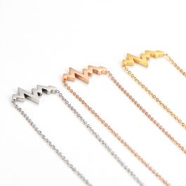 TN152 Dây chuyền titan nhip tim đính đá cao cấp