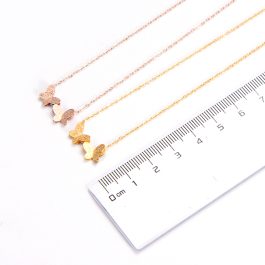 TN178 Dây chuyền titan con bướm phun cát