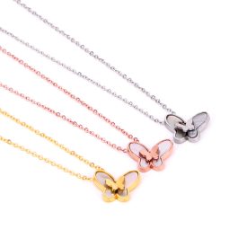 TN179 Vòng cổ, dây chuyền titan con bướm