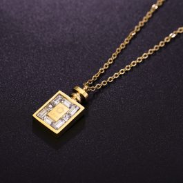 TN220 Dây chuyền titan hình chai nước hoa