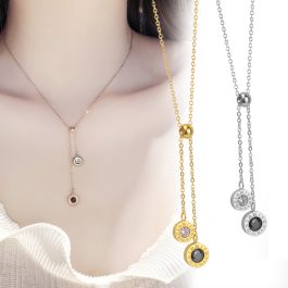 TN239 Dây chuyền titan số la mã cách điệu