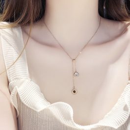 TN239 Dây chuyền titan số la mã cách điệu