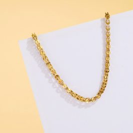 TN313 Dây chuyền titan đuôi phụng màu vàng