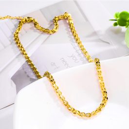 TN313 Dây chuyền titan đuôi phụng màu vàng