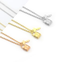 TN437 Dây chuyền titan ổ chìa khóa