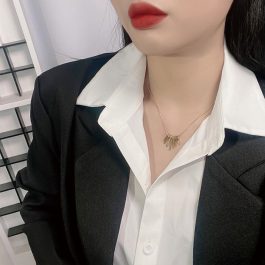 TN472 Dây chuyền titan kiểu tua thời trang