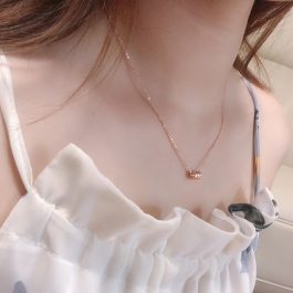 TN506 Dây chuyền titan ống tròn nhỏ xỏ ngang