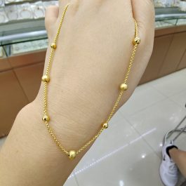 TN523 Dây chuyền titan bi phun cát cách điệu không mặt