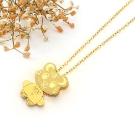 TN558 Dây chuyền titan con hổ, vòng cổ con cọp