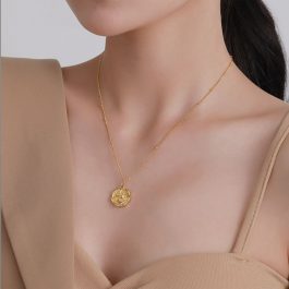 TN611 Dây chuyền nữ titan mặt hình bông hoa