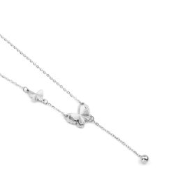 TN736 Dây chuyền nữ titan con bướm chạm khía
