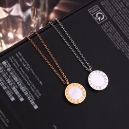 TN743 Dây chuyền nữ titan mặt hình tròn BVL