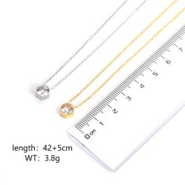 TN806 Dây chuyền nữ titan đầu con tán , đầu con ốc đính kim 6ly