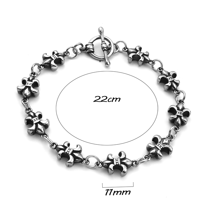 LN187 Lắc tay titan Chrome Hearts