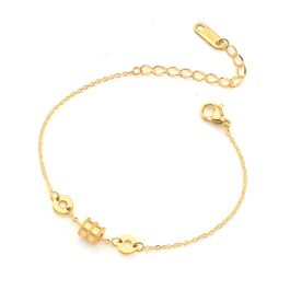 TA366 Lắc tay titan ống tròn nhỏ số la mã hiệu BVL
