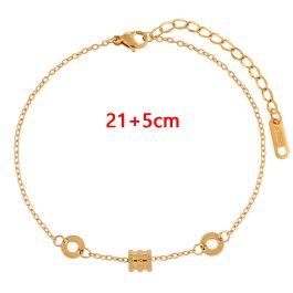 TA658 Lắc chân titan ống tròn nhỏ số la mã