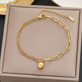 TA671 Lắc chân, vòng đeo chân nữ titan rớt bi