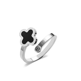 TC115 Nhẫn titan Van Cleef thiết kế free size