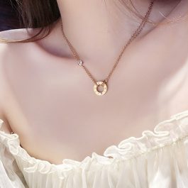 TN009 Dây chuyền titan nữ thời trang cartier