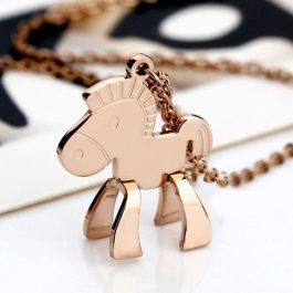 TN010 Dây chuyền titan con ngựa