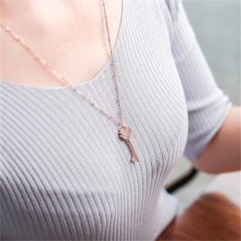 TN016 Dây chuyền titan hình chìa khóa