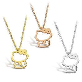 TN023 Dây chuyền titan mèo hello kitty cực xinh