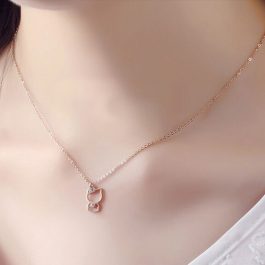 TN023 Dây chuyền titan mèo hello kitty cực xinh