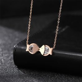TN045 Dây chuyền titan con cá vàng điều ước