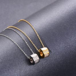TN107 Dây chuyền titan ống cẩm xà cừ