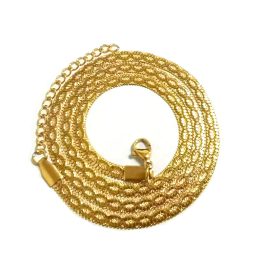 TN184 Dây chuyền titan kiểu mì dẹp 4ly họa tiết
