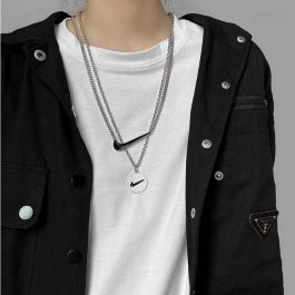 TN453 Dây chuyền titan nike phong cách hiphop