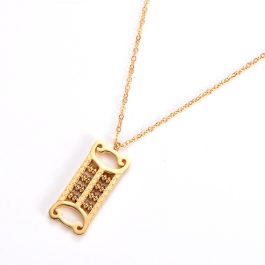 TN507 Dây chuyền nữ titan bàn tính tiền cổ thời trang