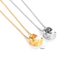TN571 Dây chuyền titan thời trang họa tiết quả trám