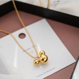 TN596 Dây chuyền titan đầu chuột micky