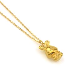 TN599 Dây chuyền titan con thỏ chữ phúc