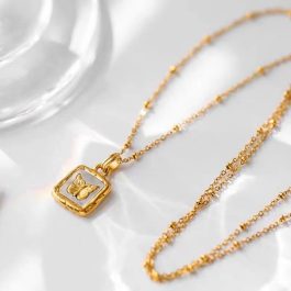 TN612 Dây chuyền nữ titan mặt hình con bướm